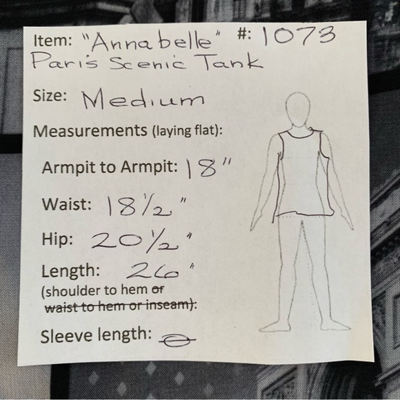 🔥5/$20🔥 “Annabelle” Paris Scenic Tank Top size M - Picture 12 of 12